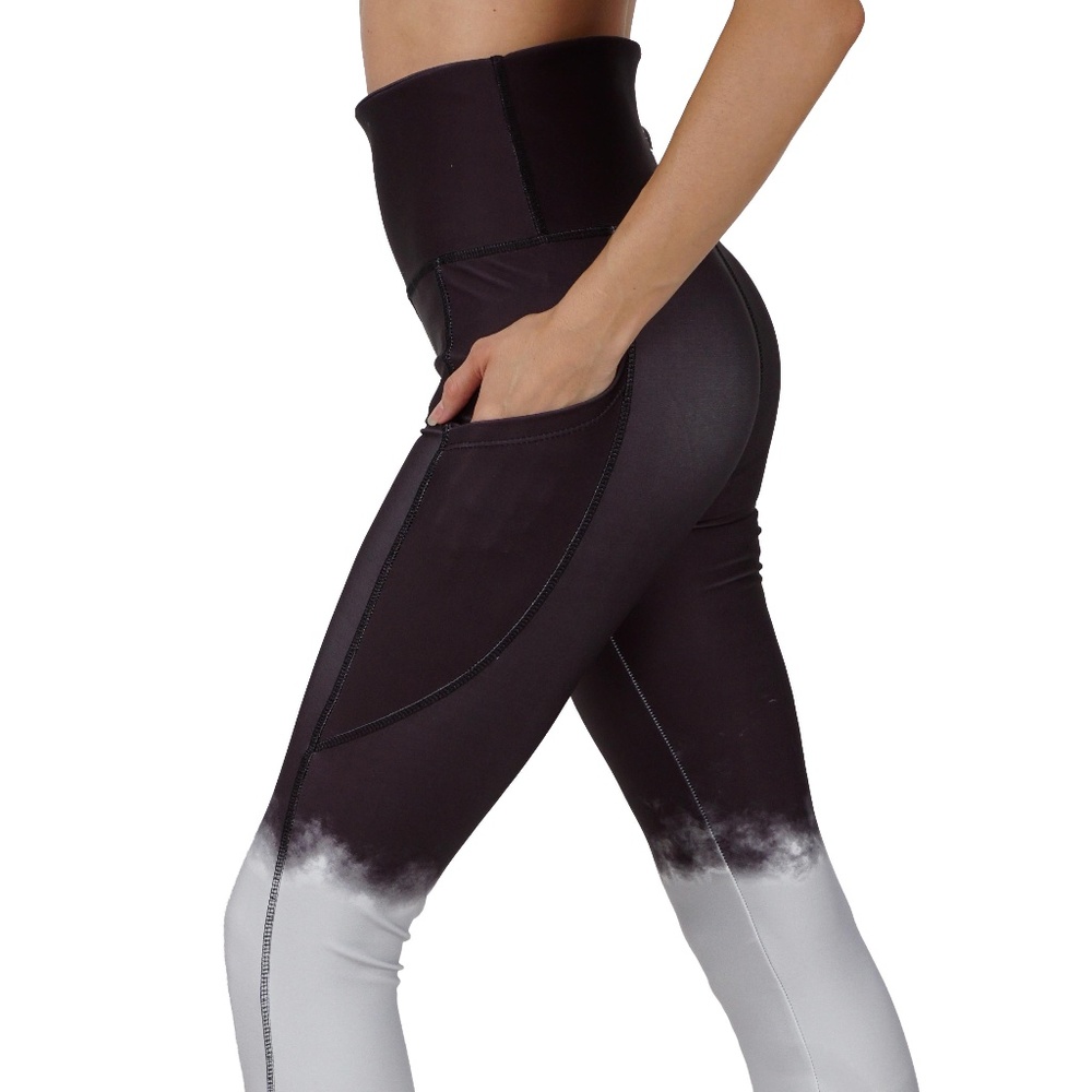 Ombre leggings deep side pockets and highwaisted